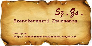 Szentkereszti Zsuzsanna névjegykártya